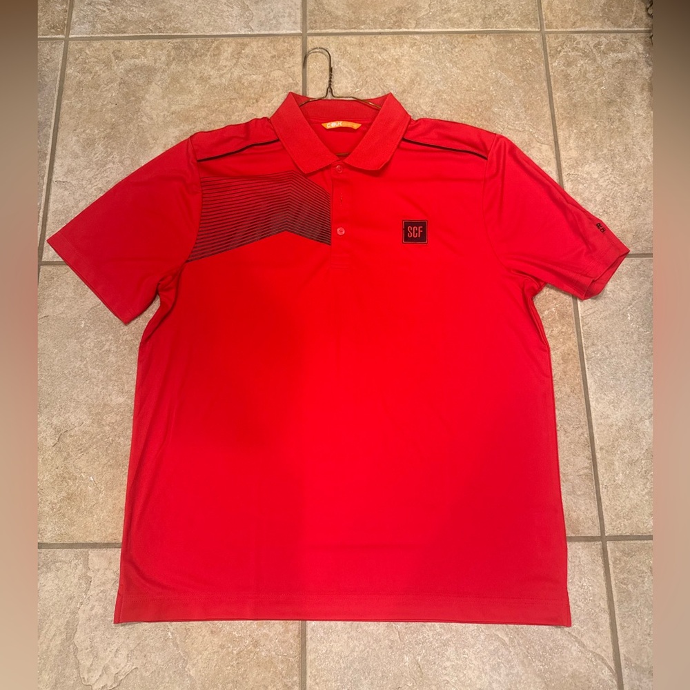 C-Buk by Cutter & Buck Red Polo Shirt SCF